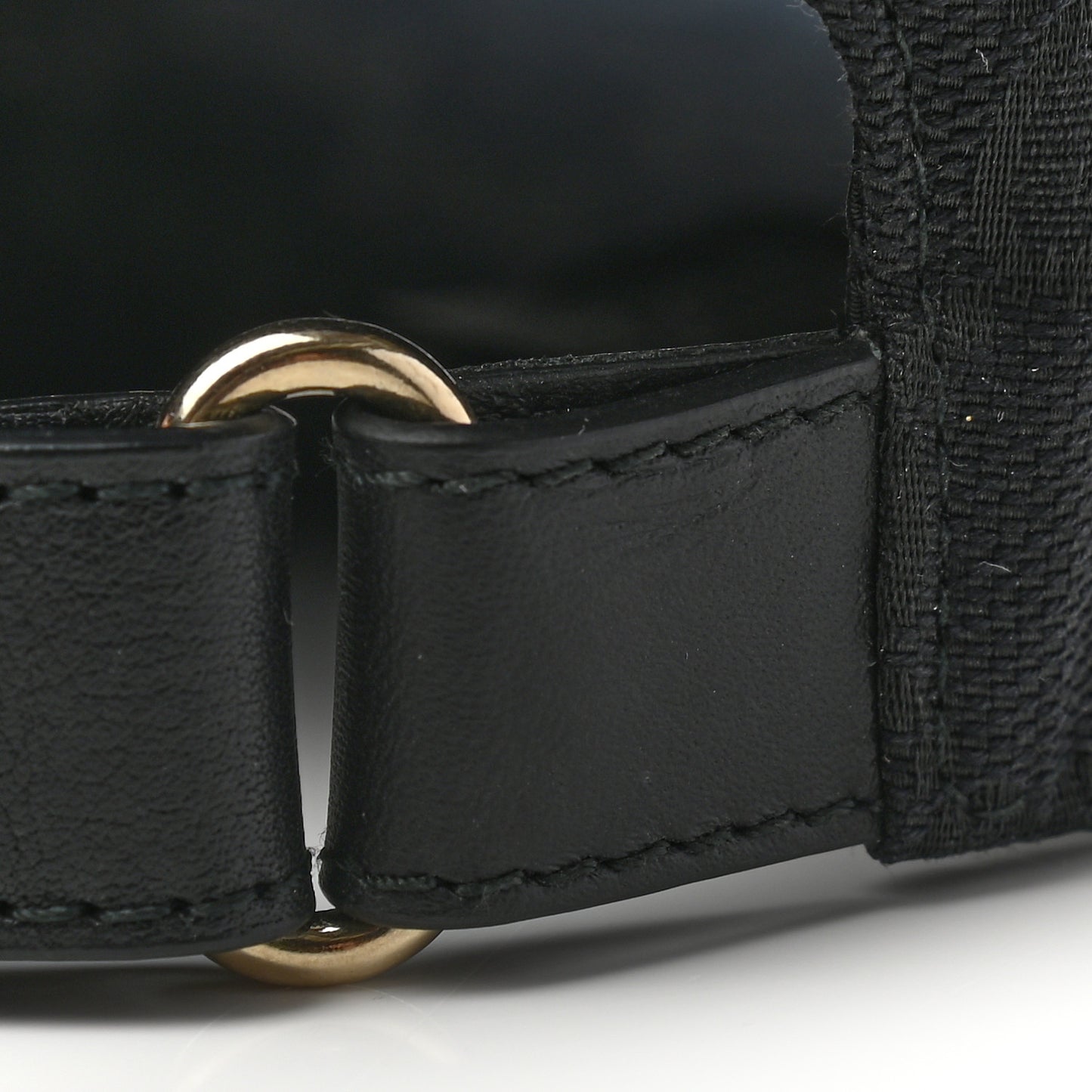 Monogram Web Baseball Hat L Black