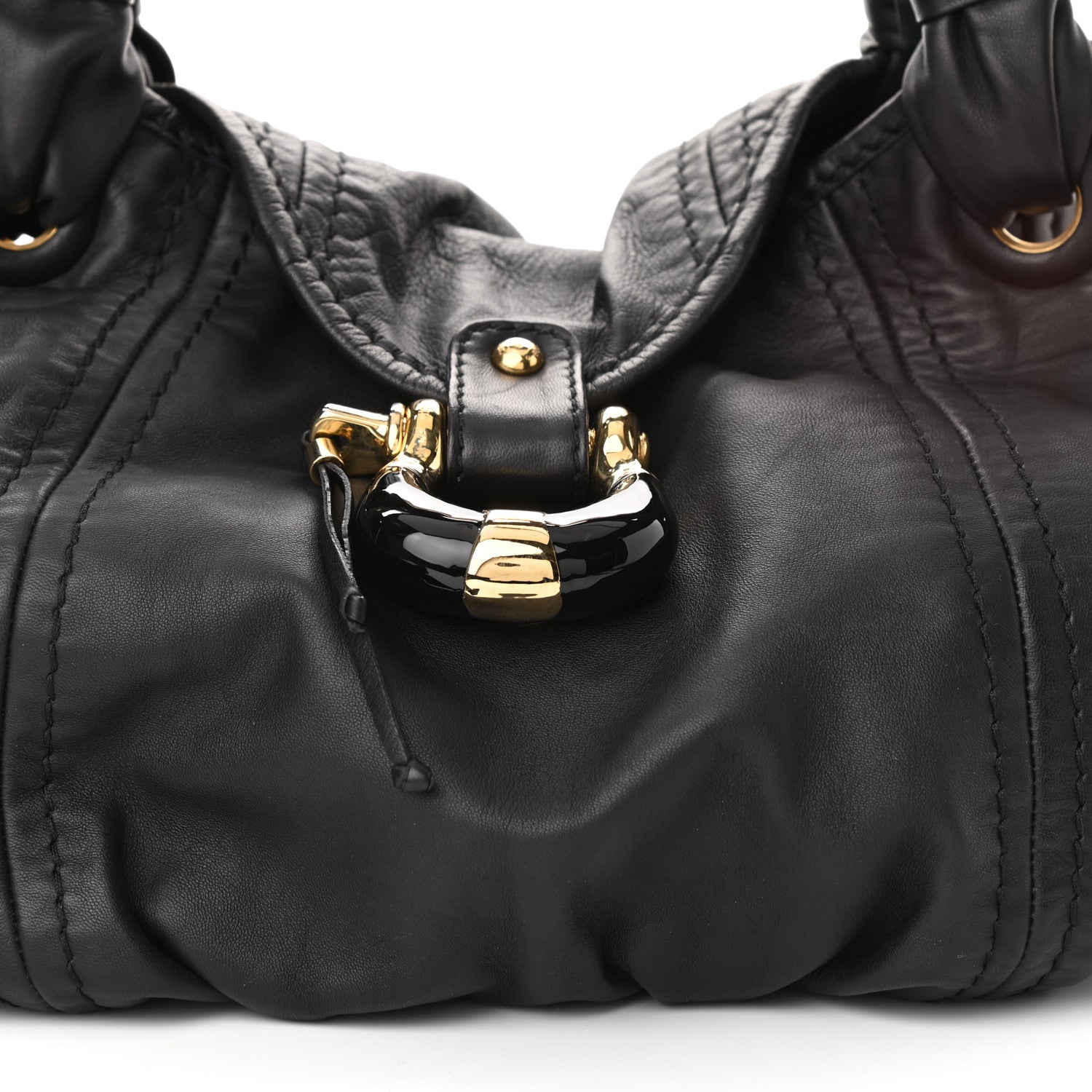 Jimmy Choo Calfskin Satchel Black 8 of 10