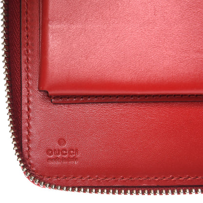 Gucci Guccissima Signature Travel Document Case Hibiscus Red 7 of 9