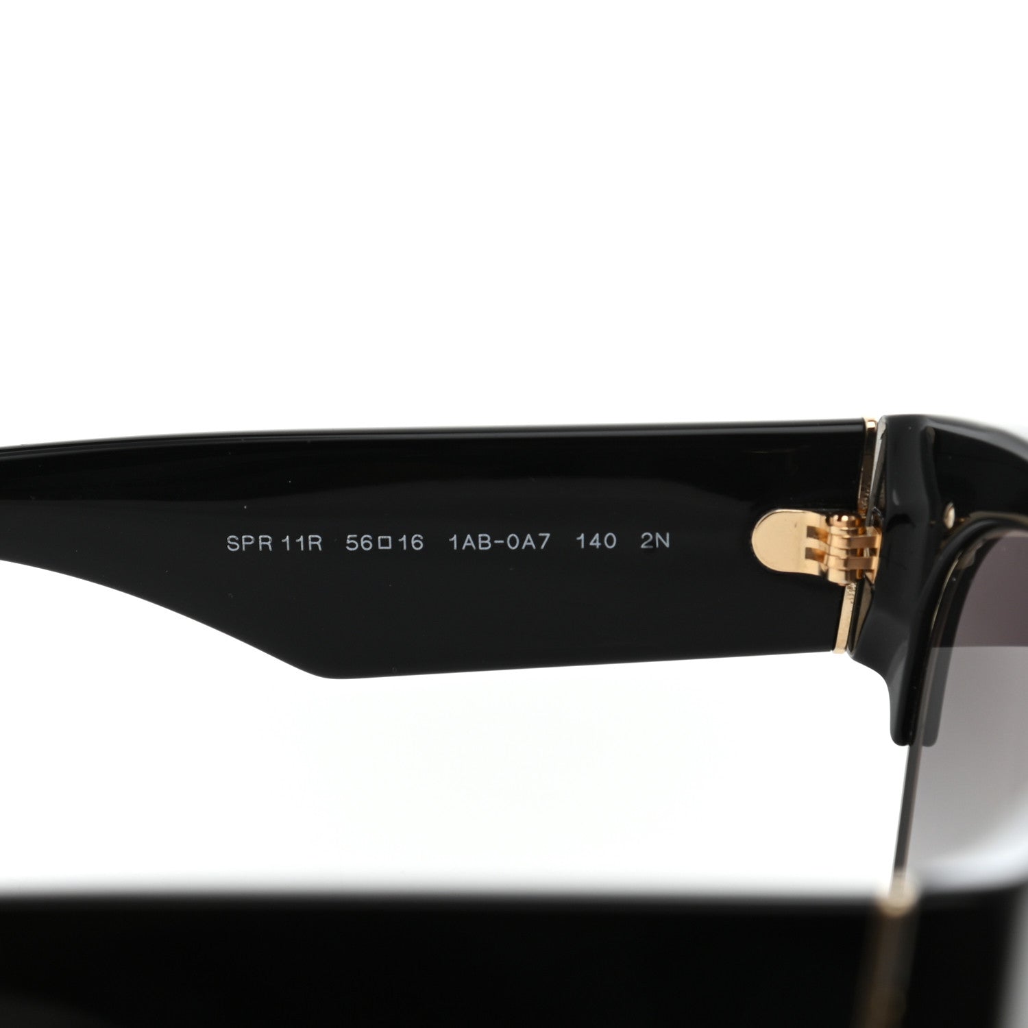 Prada Acetate Sunglasses SPR 11R Black 5 of 7