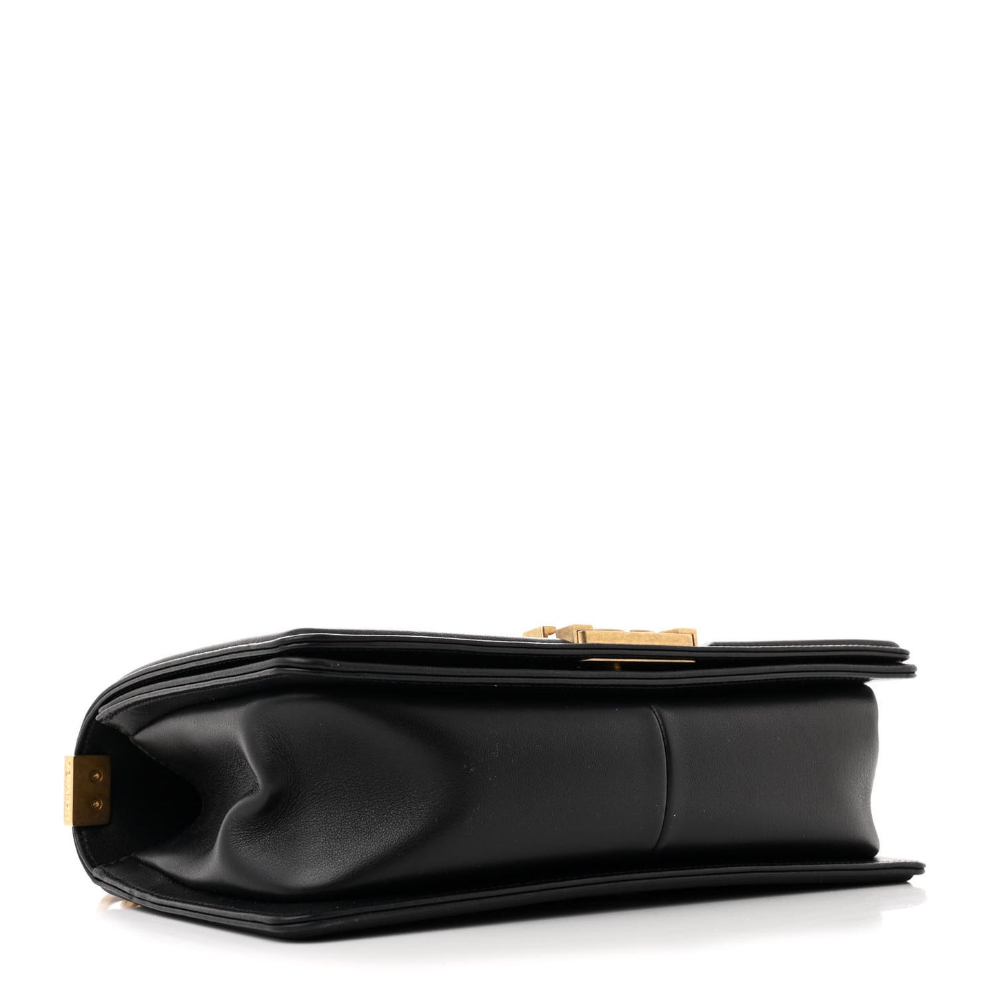 Lambskin Quilted Medium Boy Flap Black