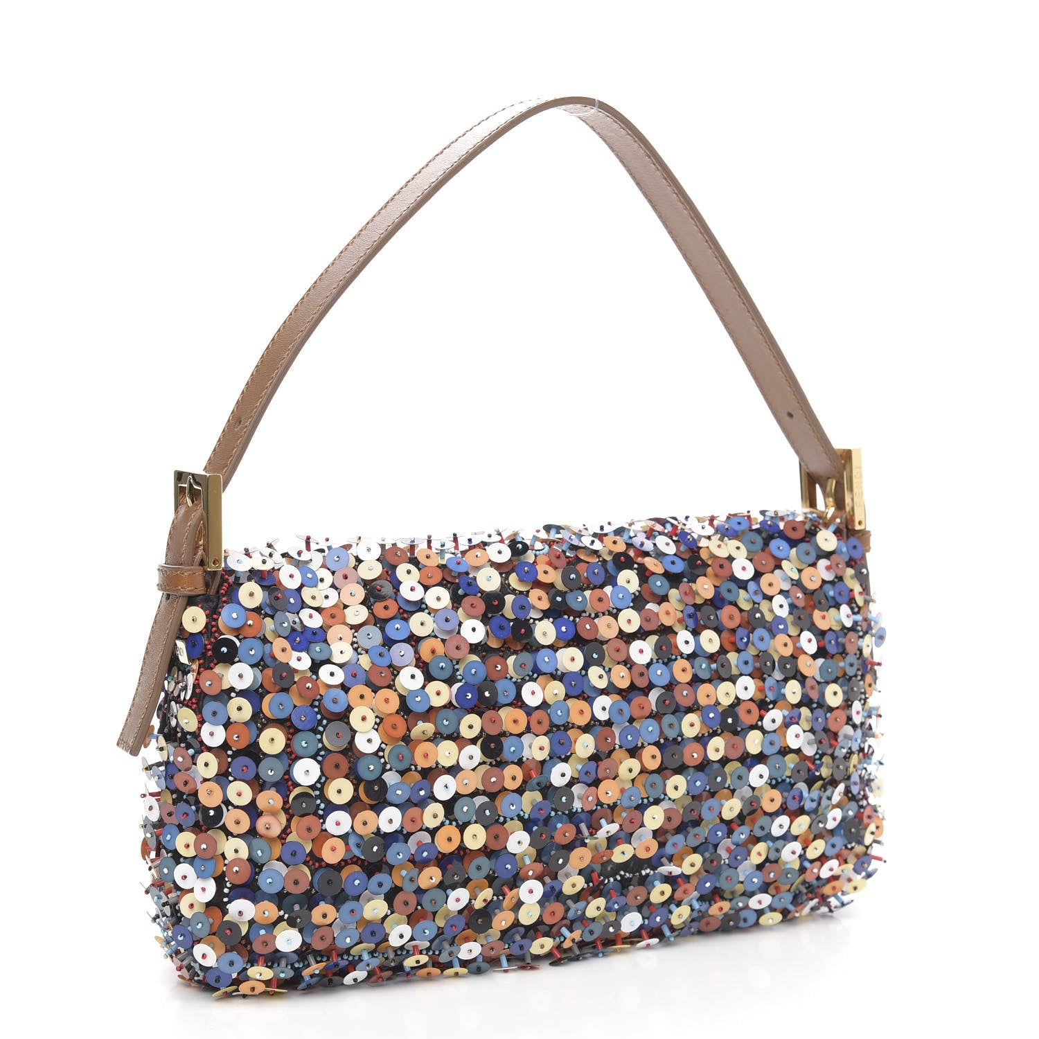 Fendi Sequin Embroidered Baguette Multicolor 3 of 10