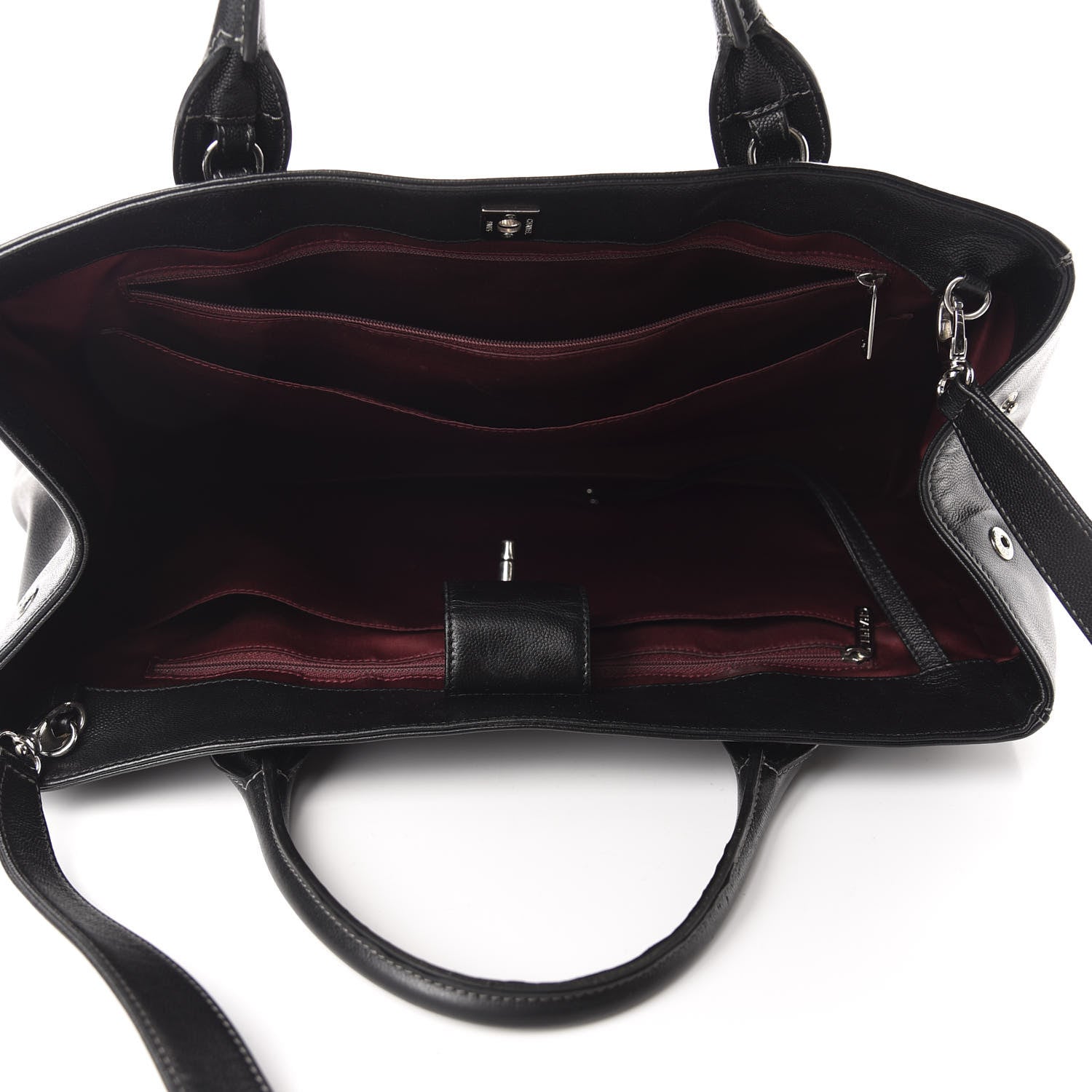 Chanel Caviar Cerf Executive Shopper Tote Black 5 of 15