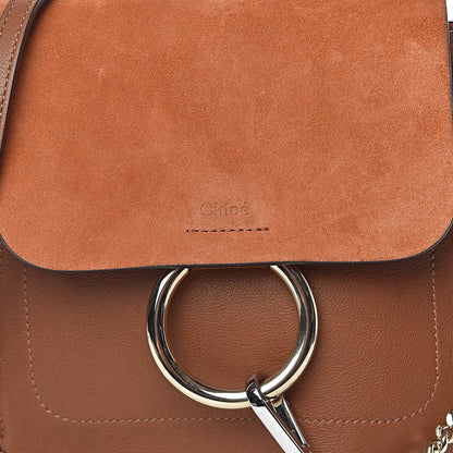 Chloe Suede Calfskin Small Faye Backpack Tan 11 of 11