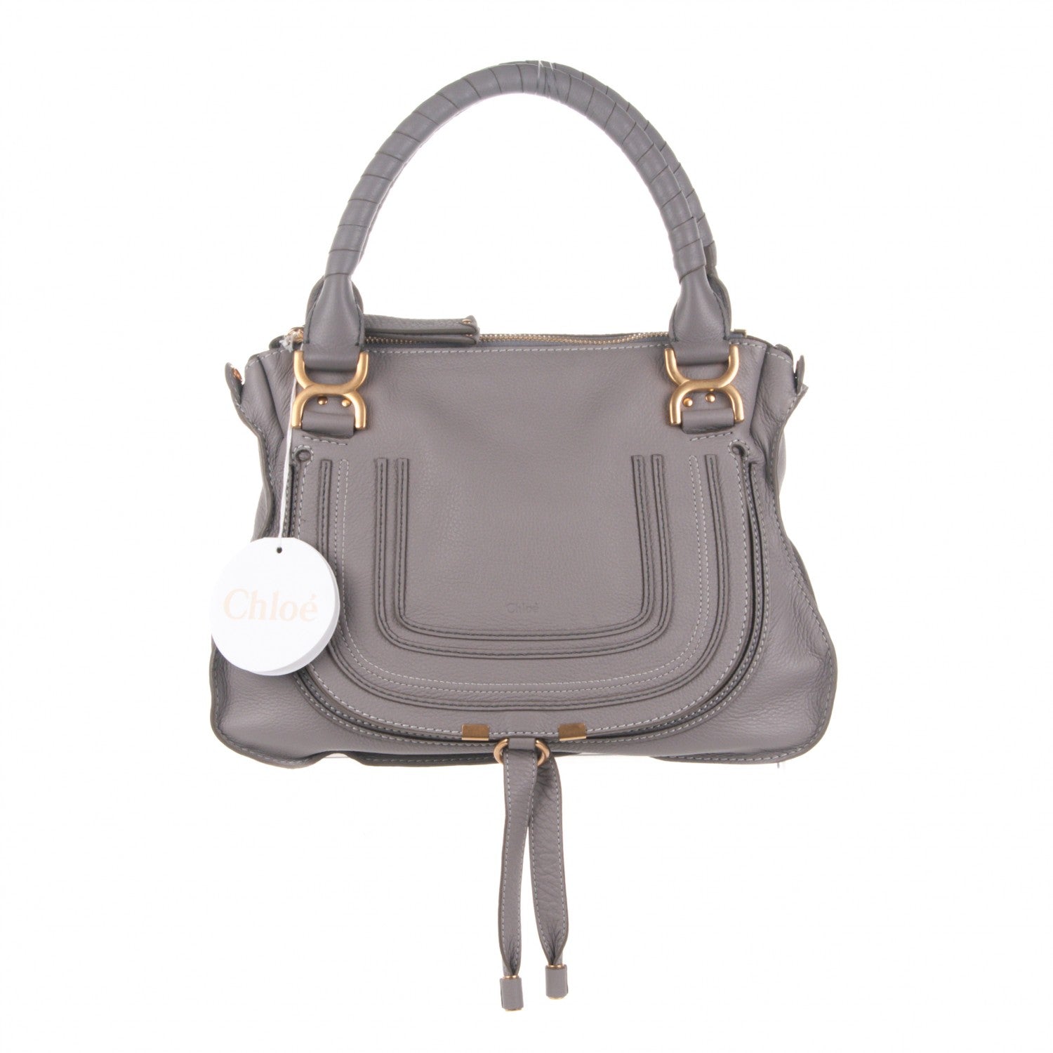Chloe Calfskin Medium Marcie Satchel Cashmere Grey 1 of 7