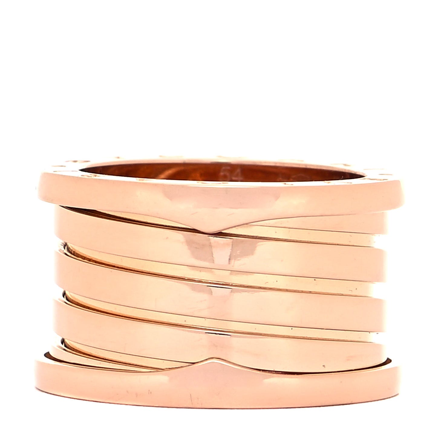 18K Rose Gold B.Zero1 Four-Band Ring 54/6.75