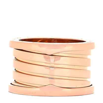 Bulgari 18K Rose Gold B.Zero1 Four-Band Ring 54/6.75 3 of 6