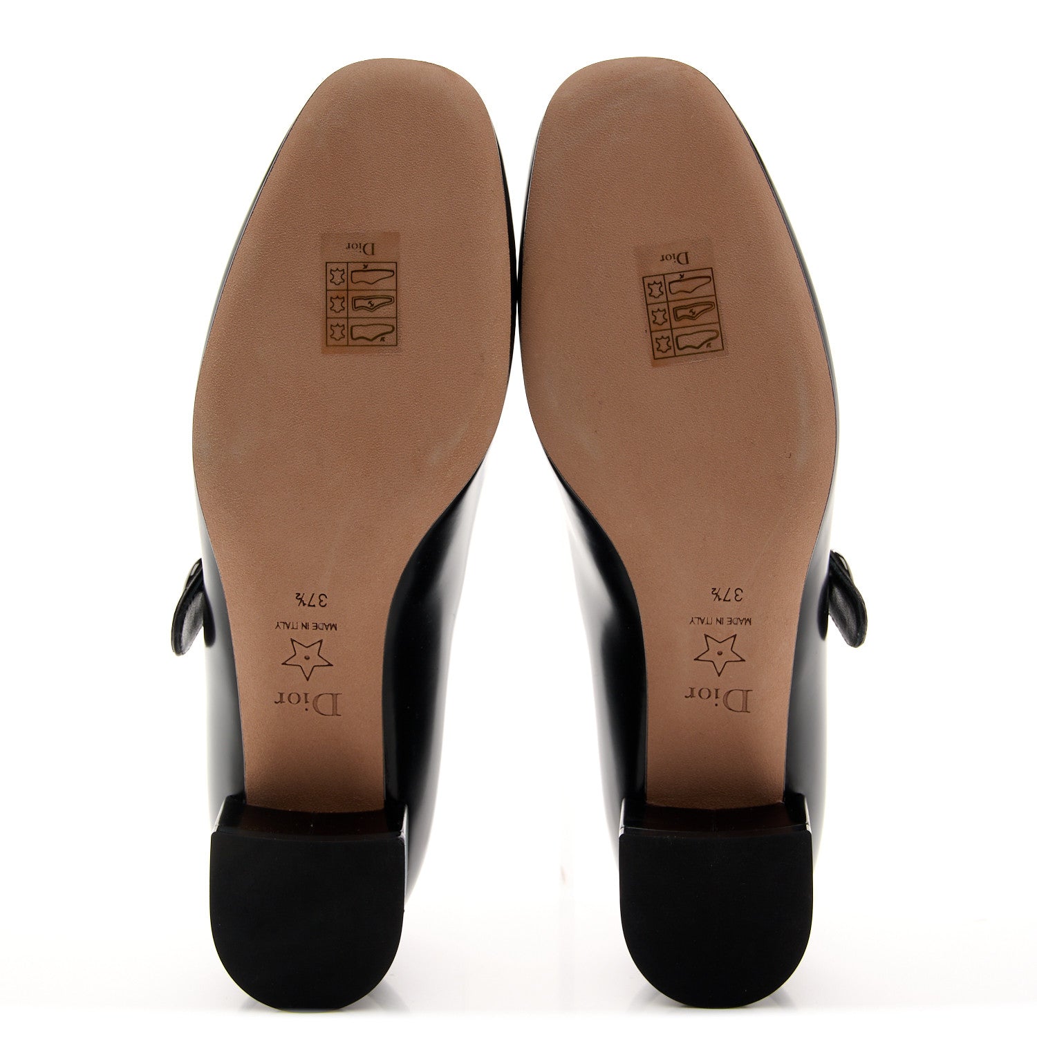 Christian Dior Brushed Calfskin Uniform 30mm Pumps 37.5 Black 5 of 8