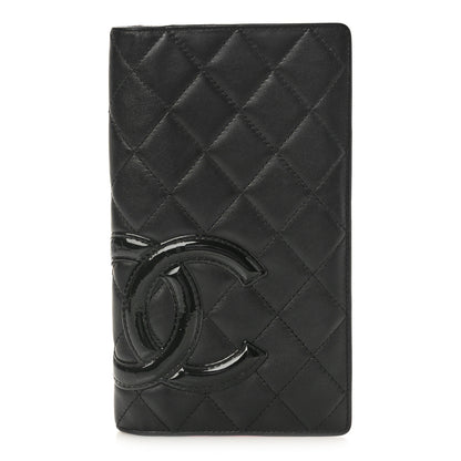 Chanel Calfskin Quilted Cambon Yen Wallet Black 1 of 10