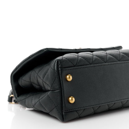 Chanel Caviar Quilted Mini Coco Handle Flap Black 10 of 15