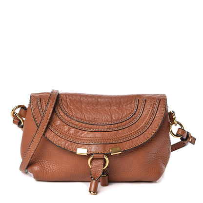 Chloe Calfskin Marcie Pochette Crossbody Bag Tan 1 of 12