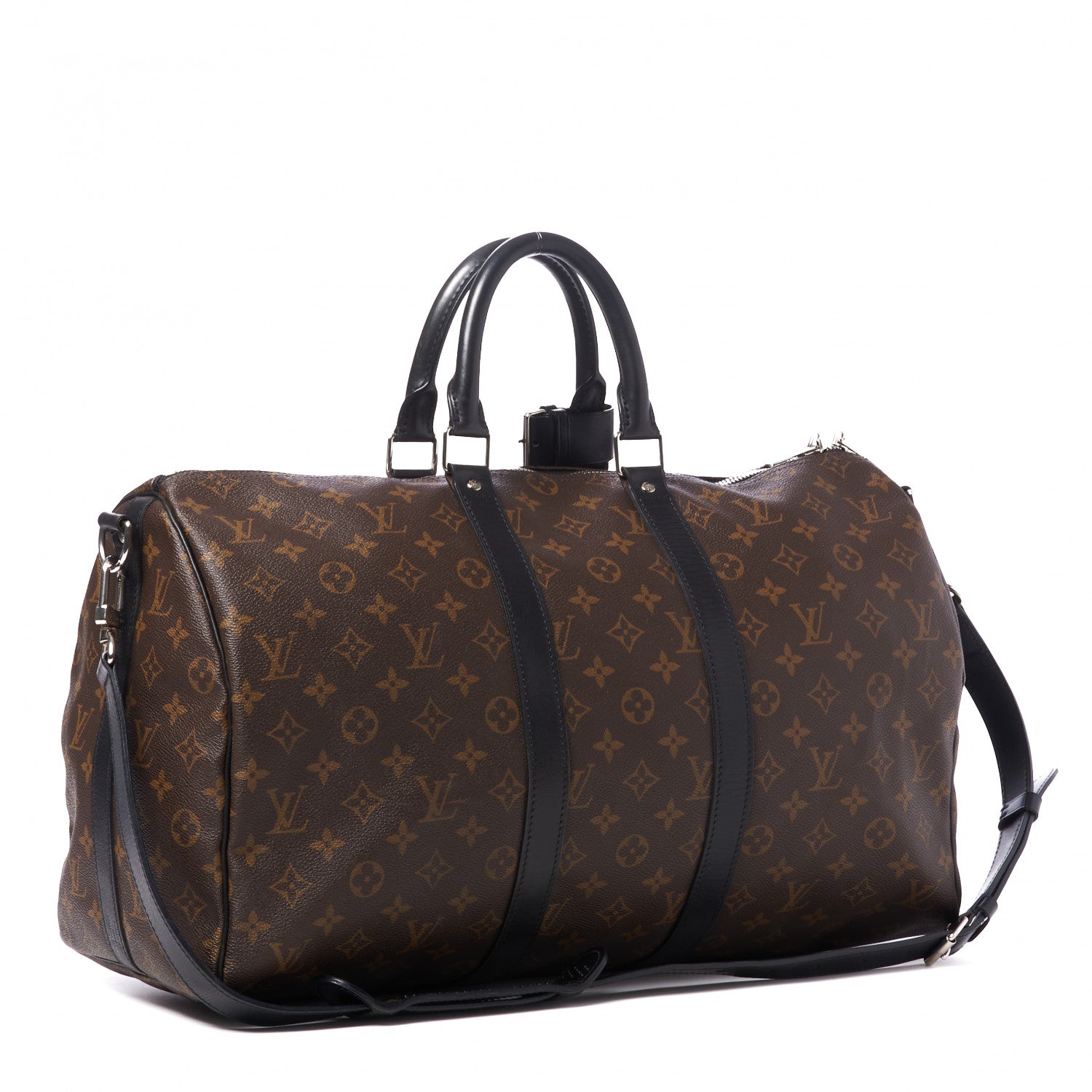 Louis Vuitton Monogram Macassar Keepall Bandouliere 45 2 of 11