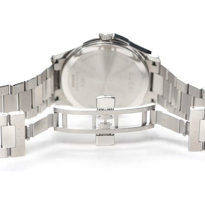 Gucci Stainless Steel Diamond Bezel Black Mother of Pearl 38mm G-Timeless Quartz Watch 5 of 6
