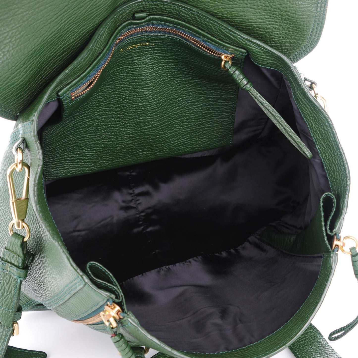 3.1 Textured Calfskin Large Pashli Satchel Jade