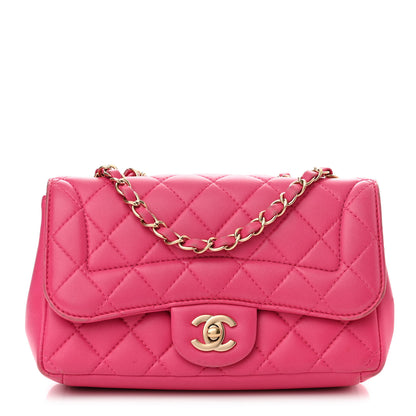 Chanel Lambskin Quilted Mini Mademoiselle Chic Flap Pink 1 of 15