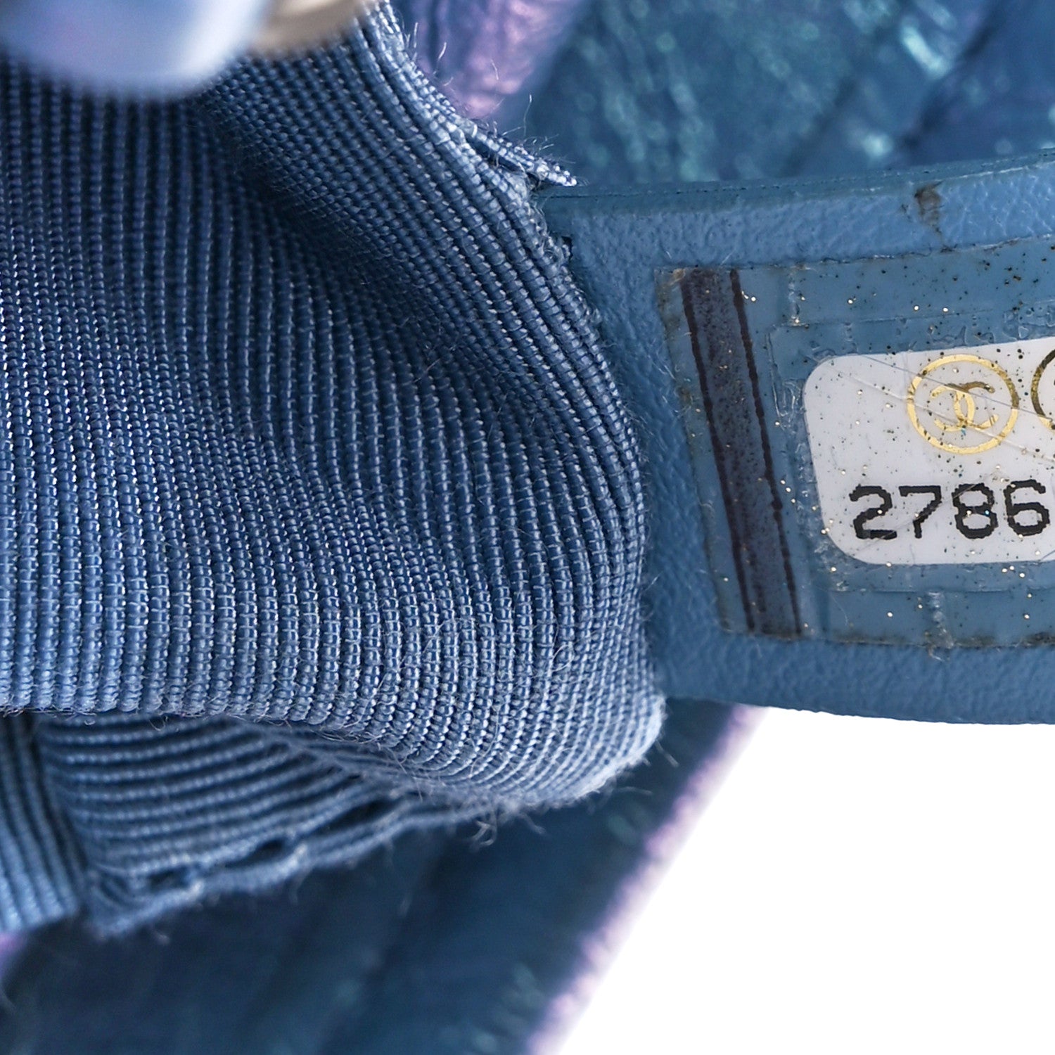 Chanel Iridescent Aged Calfskin Quilted Small Gabrielle Hobo Blue 7 of 10