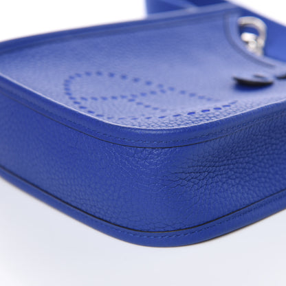 Hermes Taurillon Clemence Evelyne TPM Bleu Electrique 11 of 12