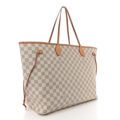 Louis Vuitton Damier Azur Neo Neverfull GM Rose Ballerine 4 of 15