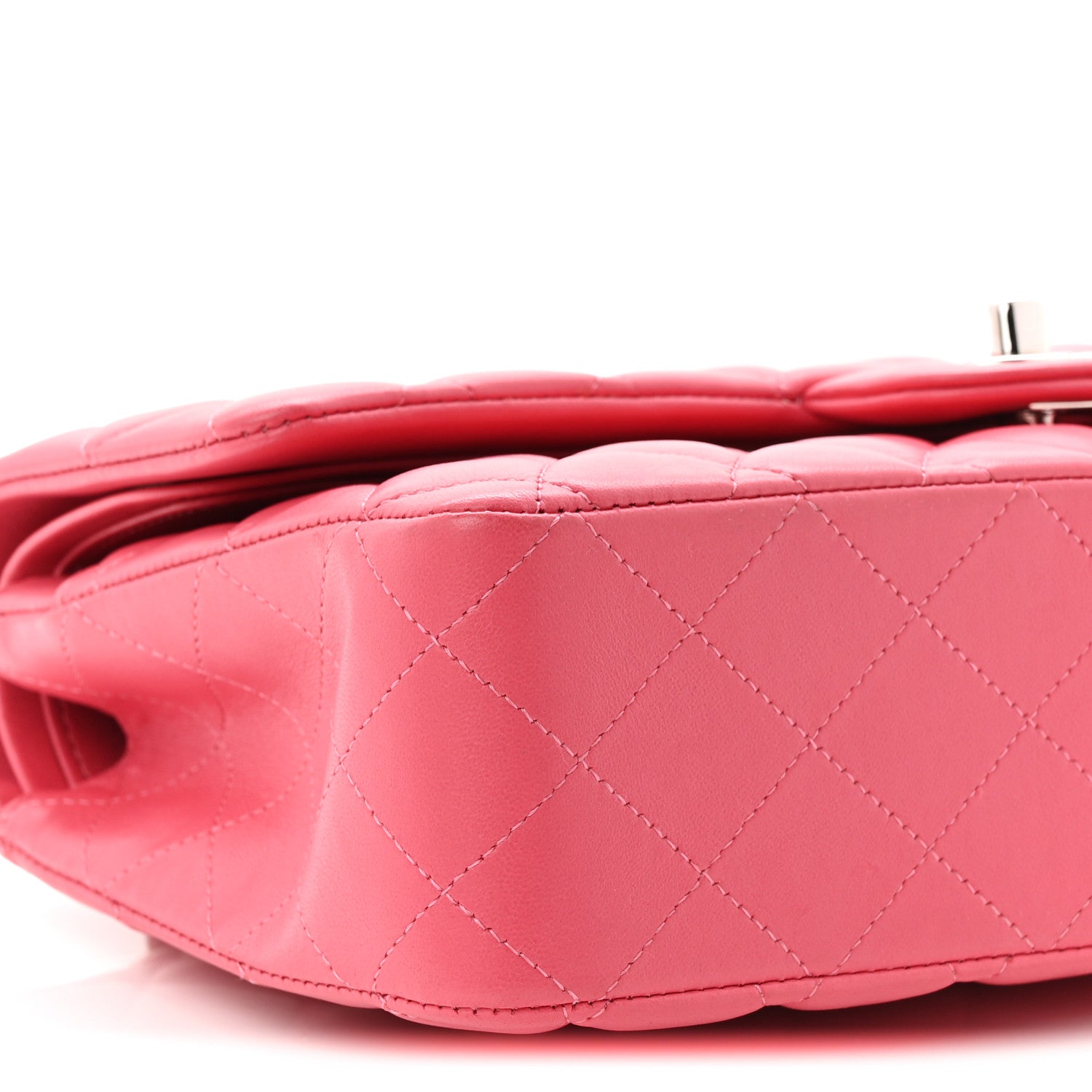 Chanel Lambskin Quilted Medium Double Flap Pink 9 of 11