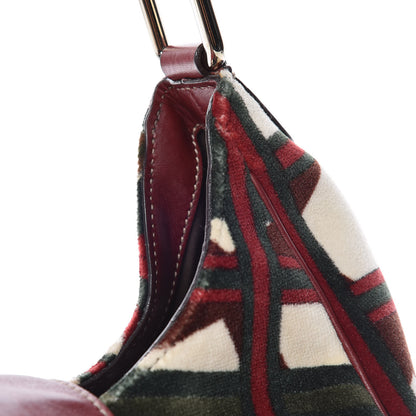 Gucci Velvet 85th Anniversary Horsebit Hobo Bordeaux Black 11 of 13