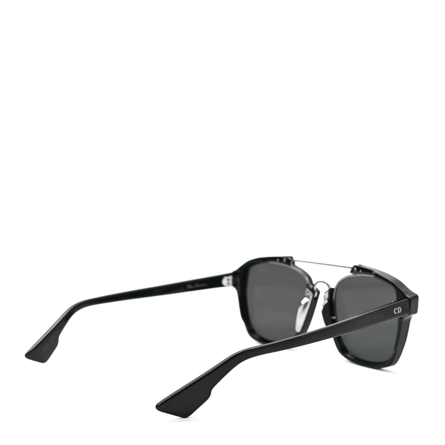 Abstract Square Mirrored Sunglasses Black