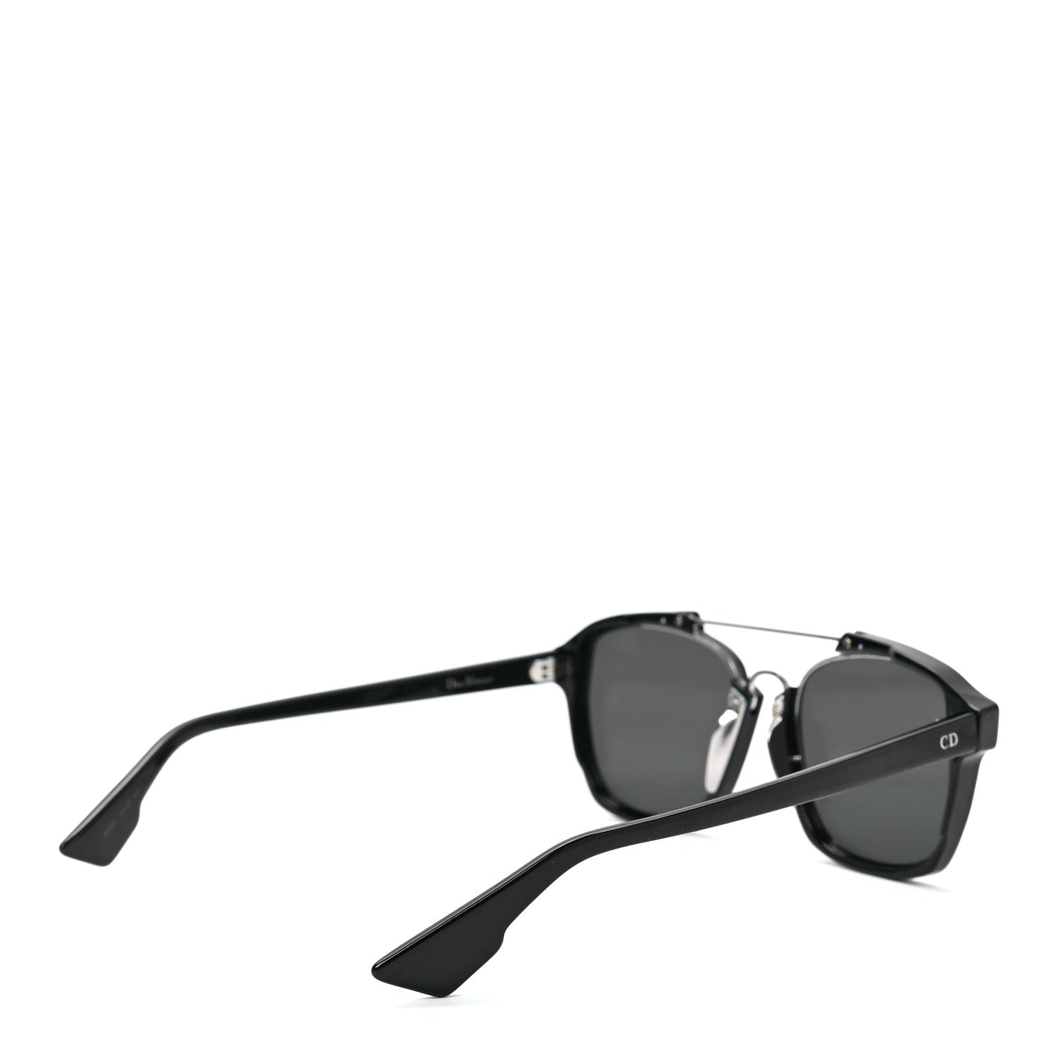 Christian Dior Abstract Square Mirrored Sunglasses Black 4 of 9