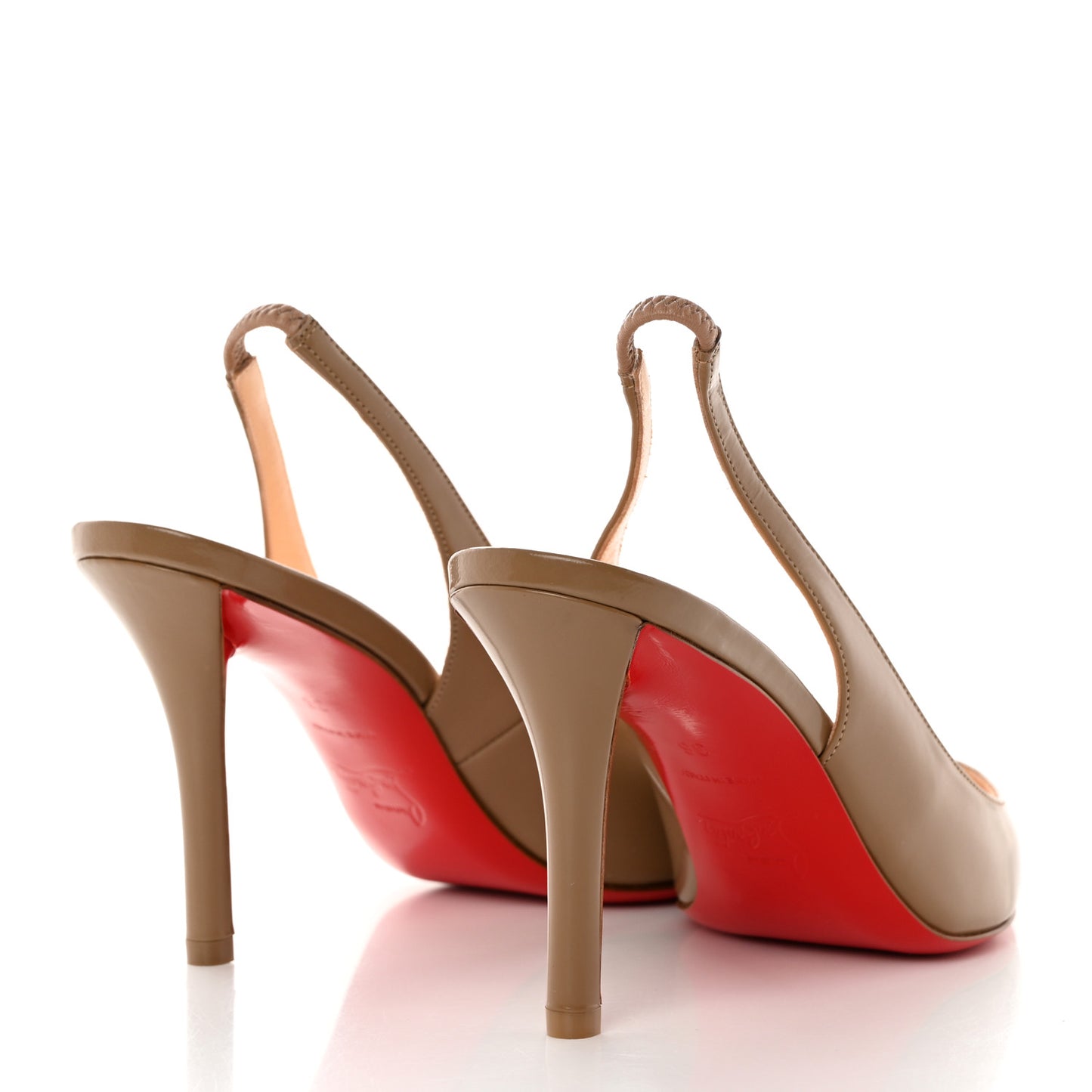 Nappa Clare Sling 80 Pumps 36 Cafe Creme
