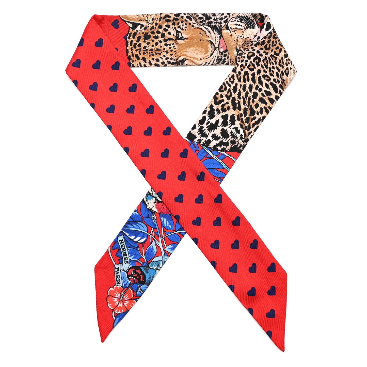 Silk Jungle Love Love Twilly Rouge Marine Fauve