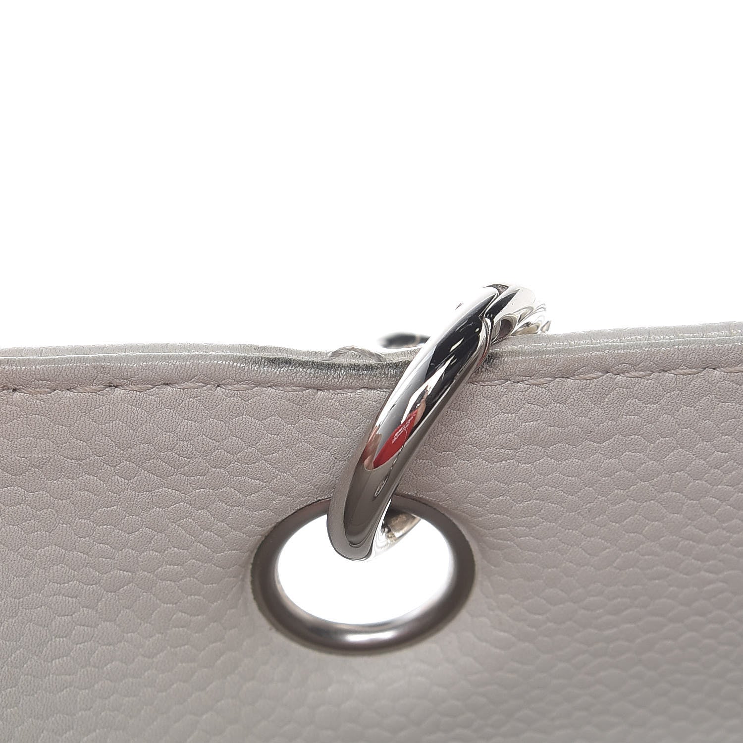 Chanel Caviar Quilted Petit Shopping Tote PST White 17 of 19