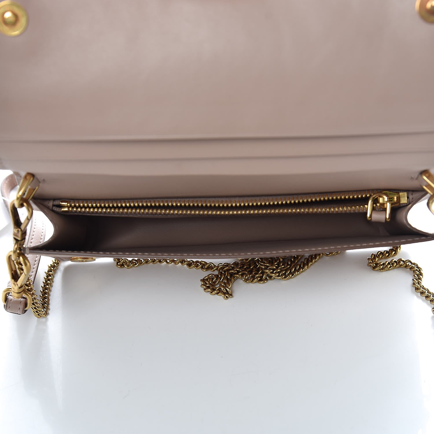 Prada City Calfskin Cahier Astrology Chain Wallet Cipria 7 of 8