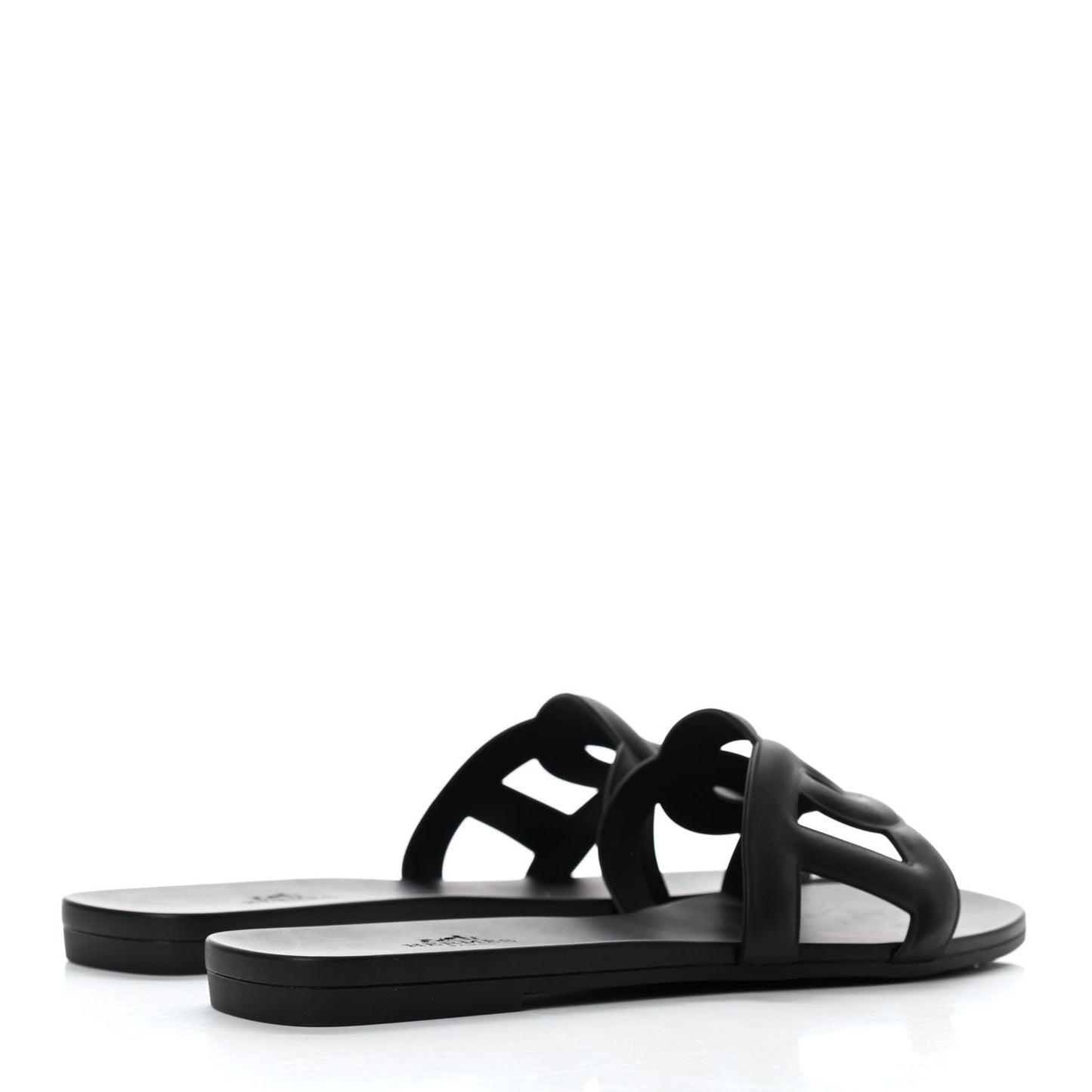 Rubber Aloha Sandals 38 Black
