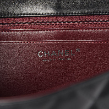 Chanel Lambskin Quilted Jumbo Single Flap Black 5 of 10