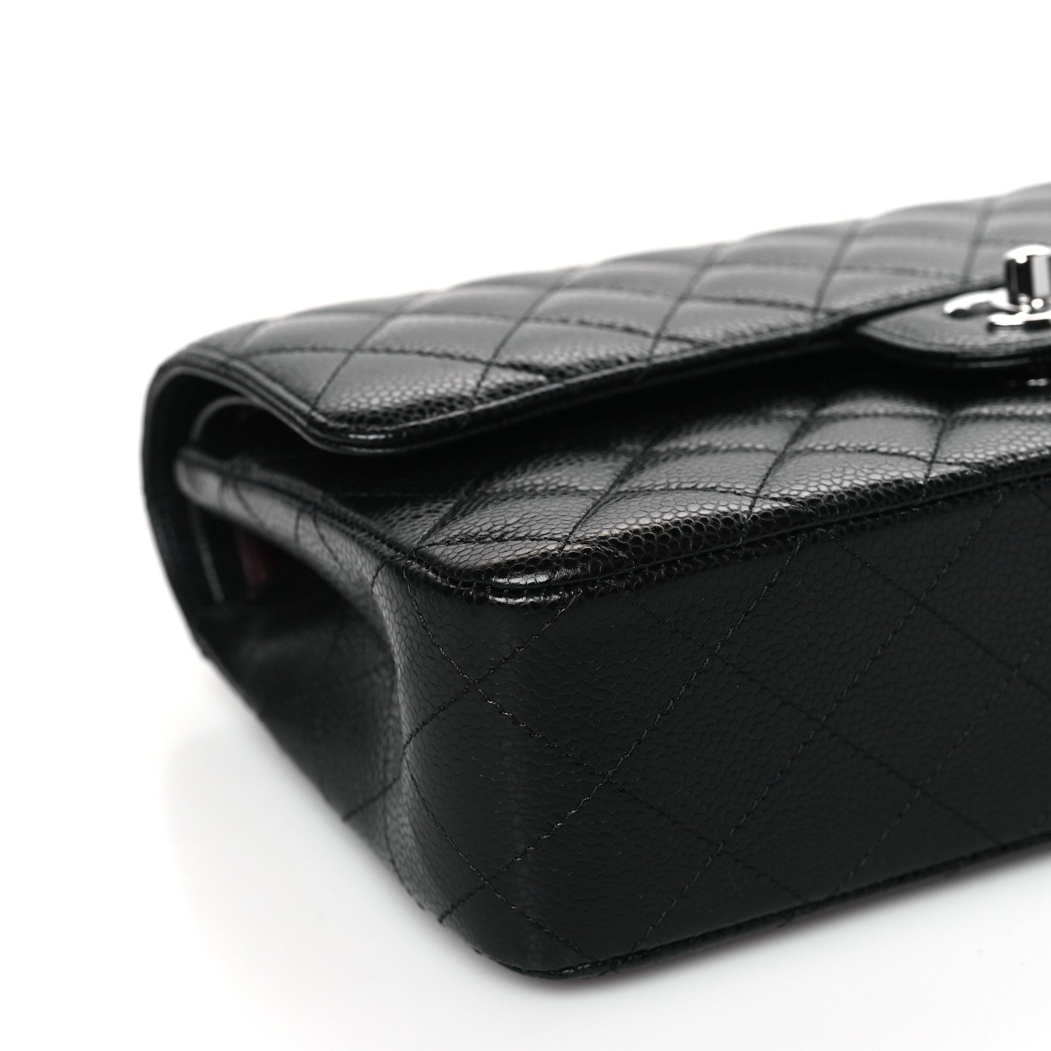 Chanel Caviar Quilted Medium Double Flap Black 7 of 9