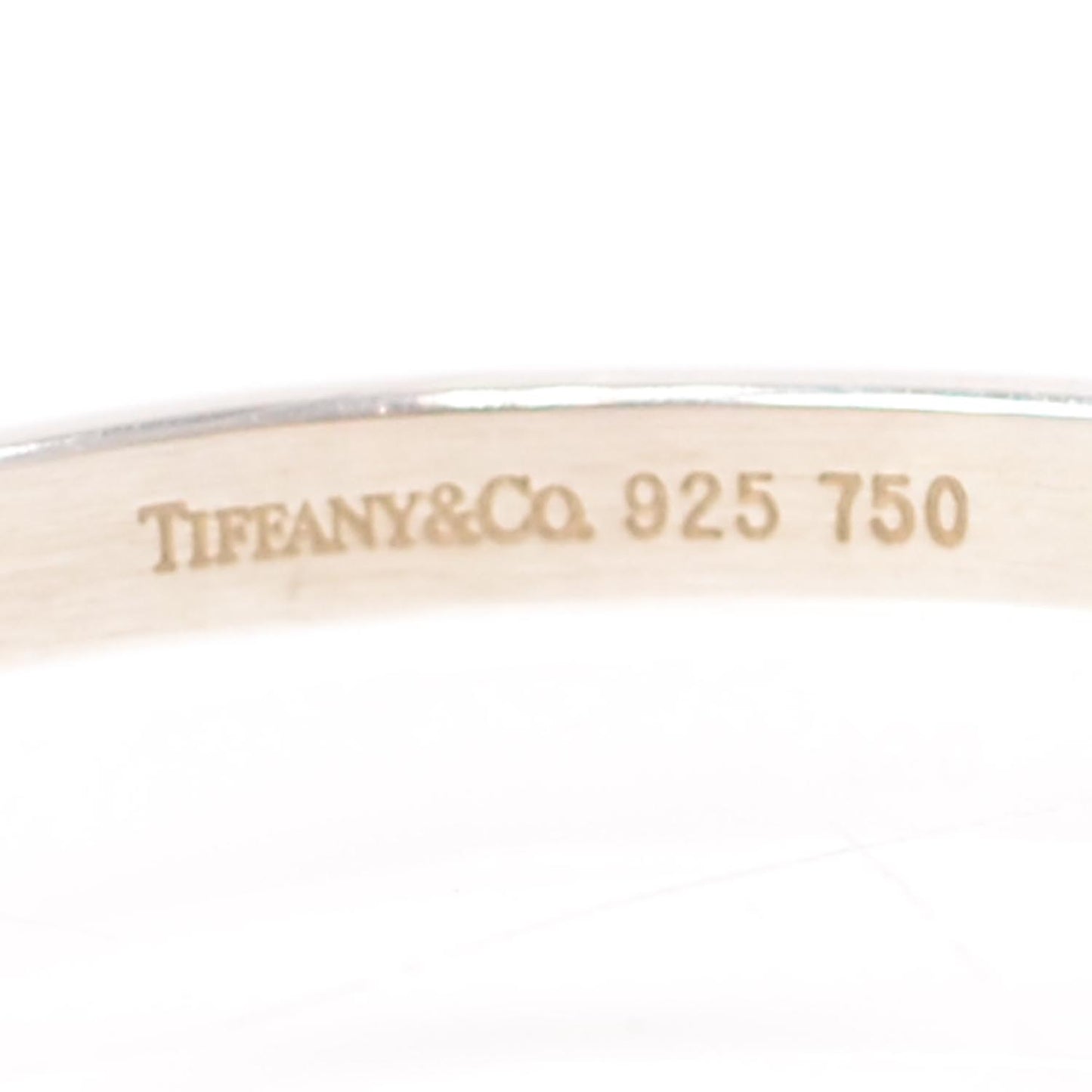 Sterling Silver 18K Yellow Gold Hook Bangle Bracelet