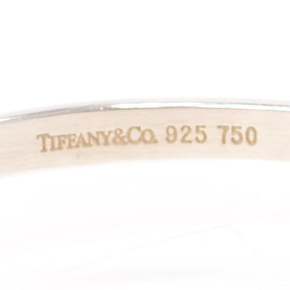Tiffany Sterling Silver 18K Yellow Gold Hook Bangle Bracelet 5 of 6
