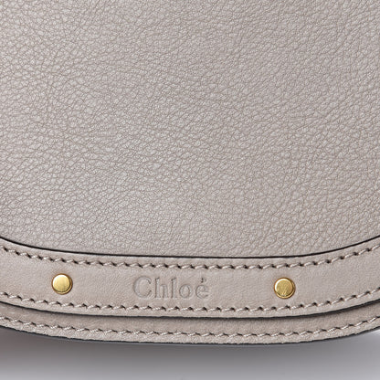 Chloe Calfskin Suede Small Nile Bracelet Bag Motty Grey 9 of 10