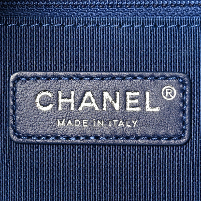 Chanel Patent Goatskin Quilted Medium Gabrielle Hobo Blue 6 of 10