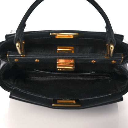 Fendi Nappa Mini Peekaboo Iconic Satchel Black 5 of 13