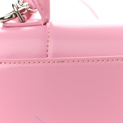 Balenciaga Shiny Box Calfskin Tonal B Hourglass Top Handle Bag XS Candy Pink 15 of 17