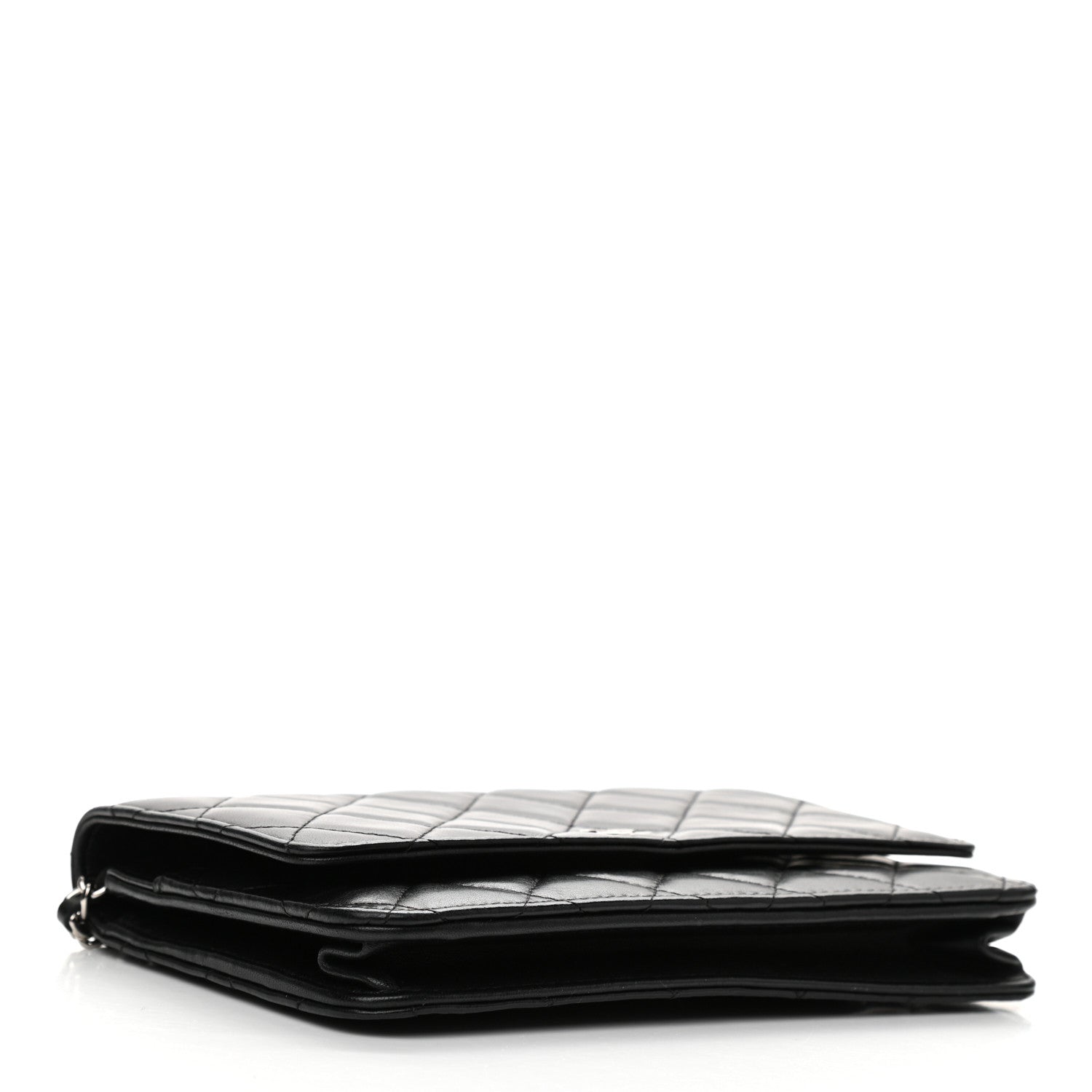 Chanel Lambskin Quilted Wallet On Chain WOC Black 4 of 14