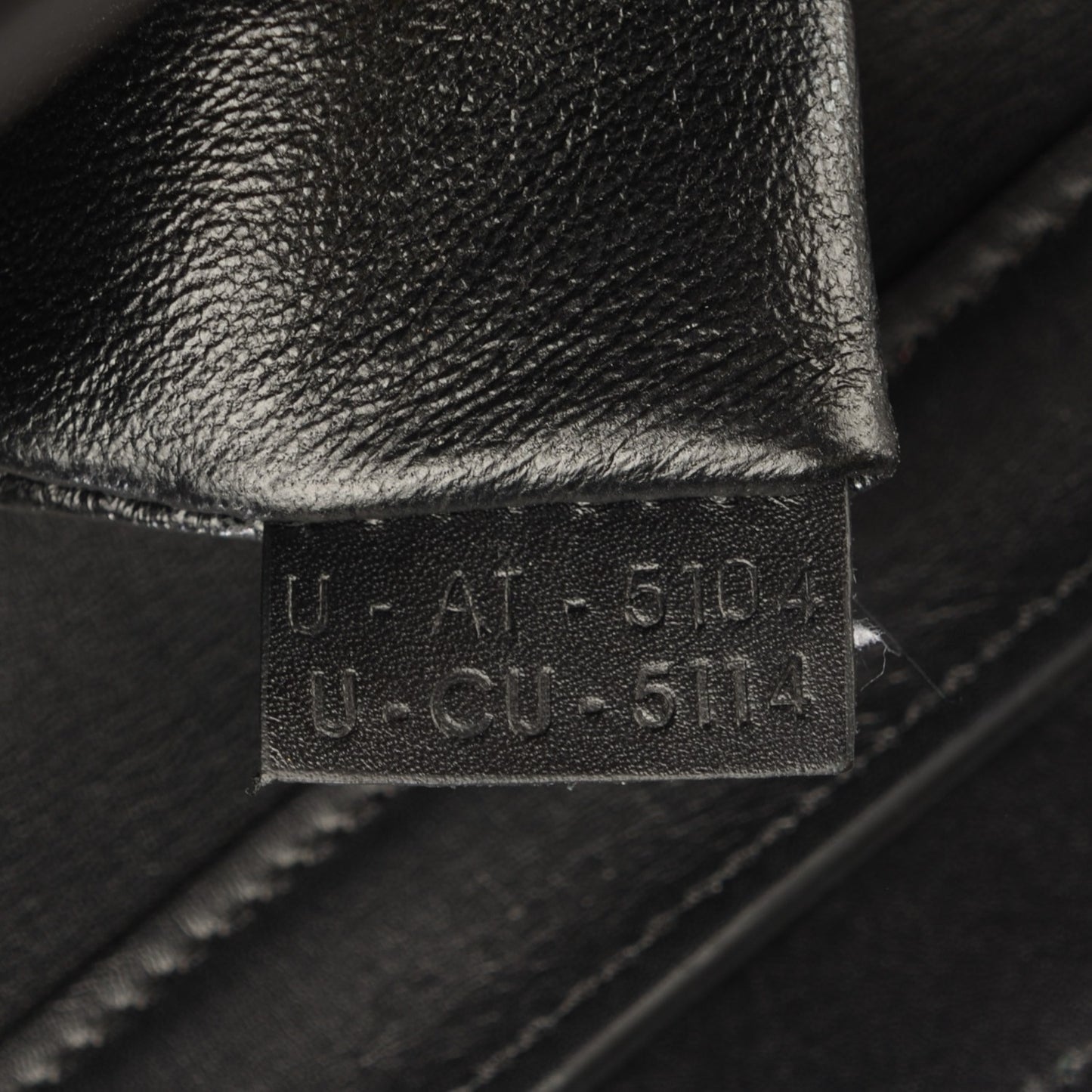 Smooth and Textured Calfskin Micro Bi-Color Luggage Black White