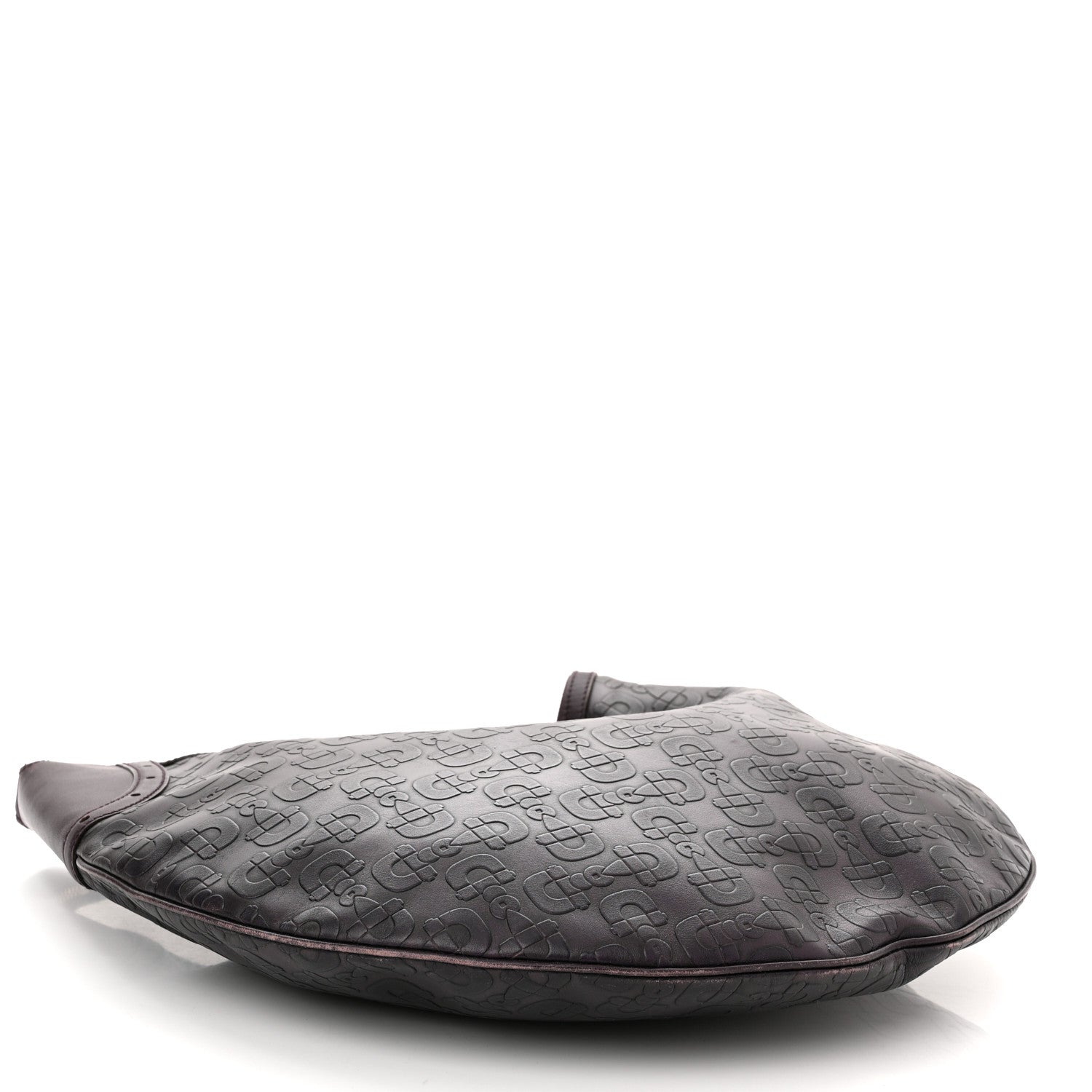 Gucci Calfskin Horsebit Embossed Glam Hobo Burgundy 4 of 17