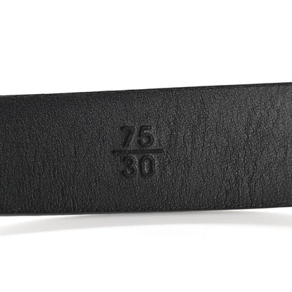 Chanel Calfskin Crystal Peace Sign Emoji Belt 75 30 Black 7 of 7
