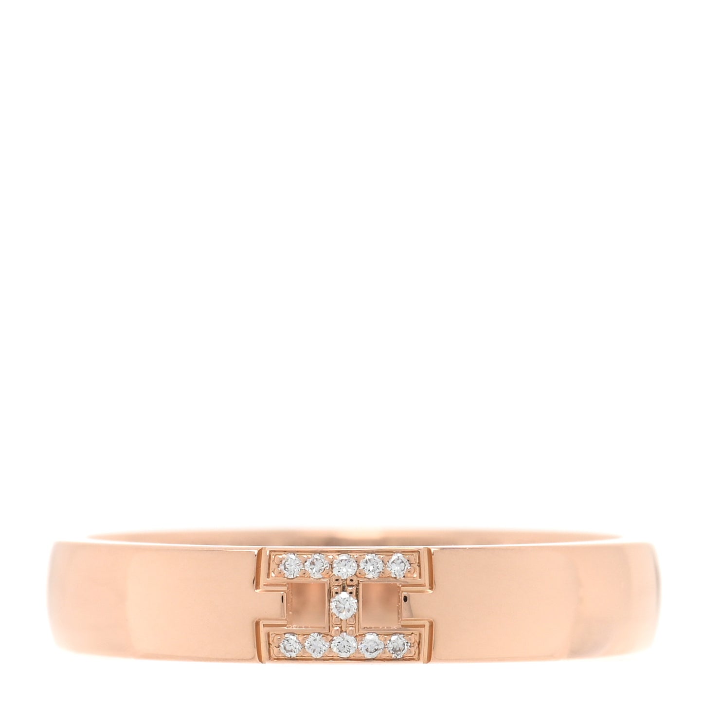 18K Rose Gold Diamond Ever Herakles Wedding Band Ring 53 6.5