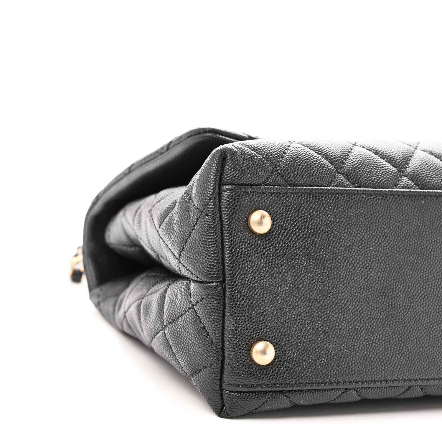 Chanel Caviar Quilted Small Coco Handle Flap Black 9 of 10