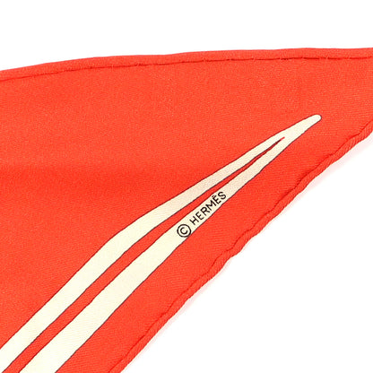 Hermes Silk Caleche Elastique Triangle Scarf 3 of 3