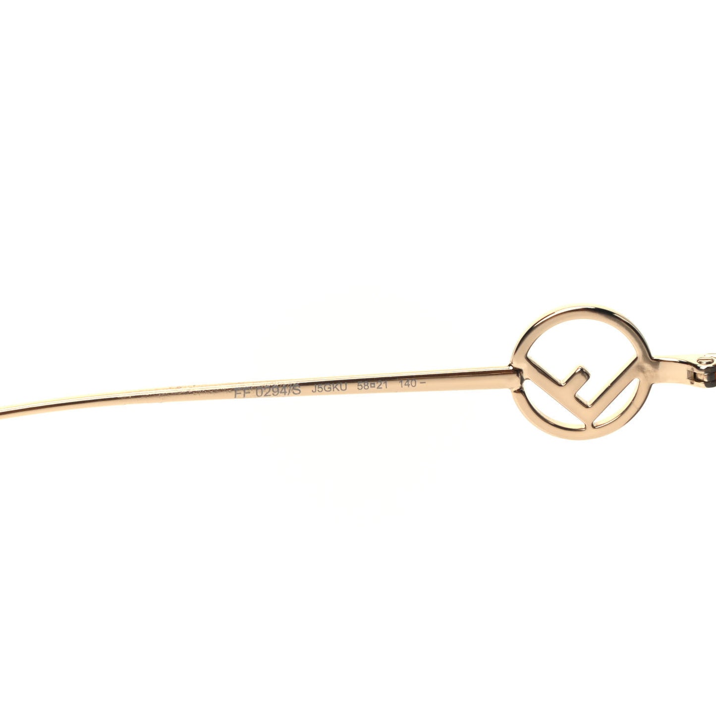 Metal Acetate F is Fendi FF Square Sunglasses FF 0294/S Gold Havana