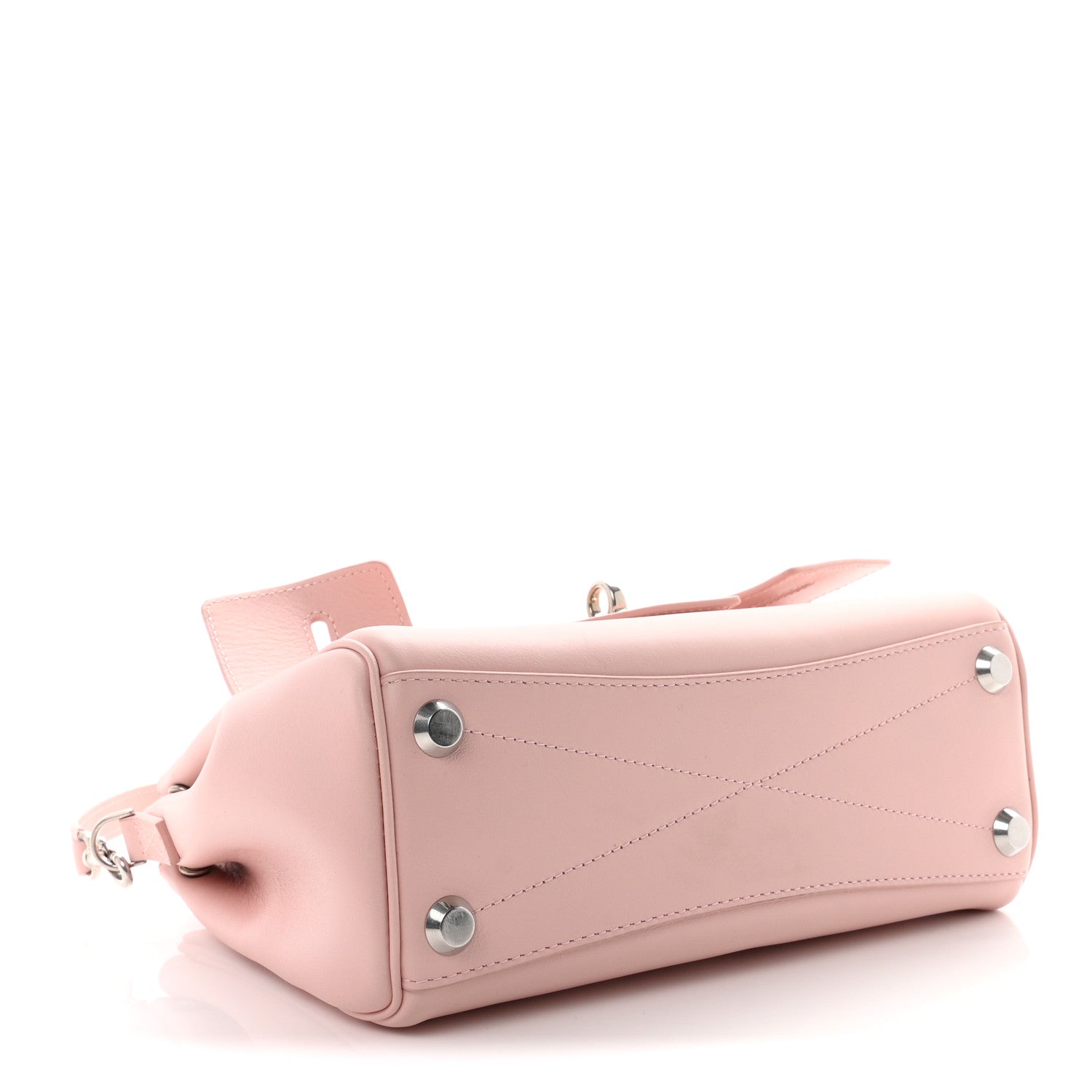 Balenciaga Smooth Calfskin Mini Bel Air Carry All Bag Suede Pink 3 of 8
