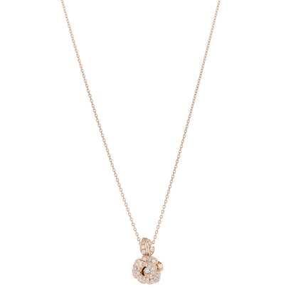 Christian Dior 18K Rose Gold Diamond Small Rose Dior Bagatelle Necklace 1 of 6