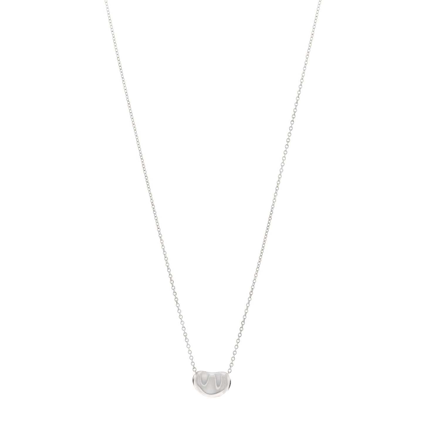 Sterling Silver 11mm Elsa Peretti Bean Pendant Necklace